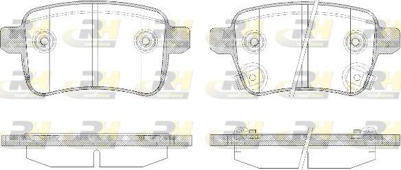 Roadhouse 21450.12 - Тормозные колодки, дисковые, комплект autospares.lv