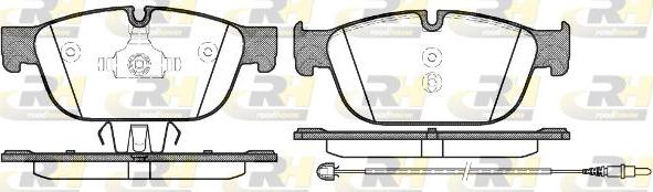 Roadhouse 21451.01 - Тормозные колодки, дисковые, комплект autospares.lv