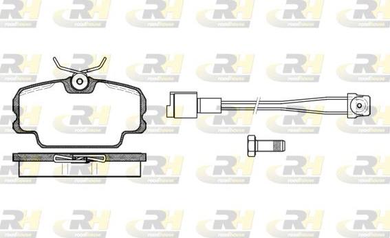 Roadhouse 2145.11 - Тормозные колодки, дисковые, комплект autospares.lv