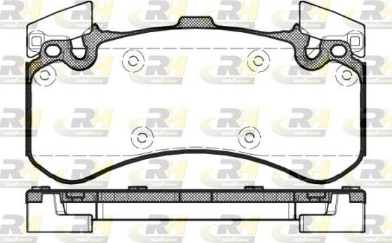 Roadhouse 21463.00 - Тормозные колодки, дисковые, комплект autospares.lv