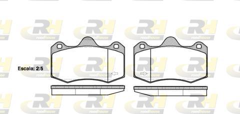 Roadhouse 21404.00 - Тормозные колодки, дисковые, комплект autospares.lv