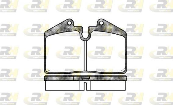 Roadhouse 2140.10 - Тормозные колодки, дисковые, комплект autospares.lv