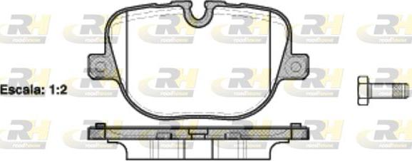 Roadhouse 21408.00 - Тормозные колодки, дисковые, комплект autospares.lv