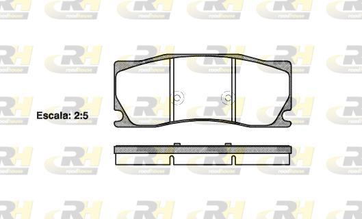 Roadhouse 21402.00 - Тормозные колодки, дисковые, комплект autospares.lv