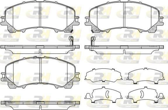 Roadhouse 21407.12 - Тормозные колодки, дисковые, комплект autospares.lv