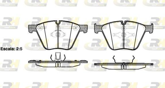 Roadhouse 21419.00 - Тормозные колодки, дисковые, комплект autospares.lv