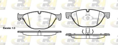 Roadhouse 21414.00 - Тормозные колодки, дисковые, комплект autospares.lv