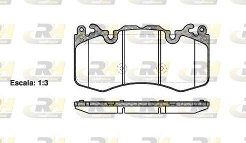 Roadhouse 21410.00 - Тормозные колодки, дисковые, комплект autospares.lv