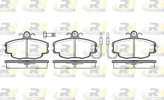 Roadhouse 2141.02 - Тормозные колодки, дисковые, комплект autospares.lv