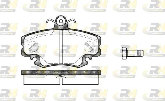 Roadhouse 2141.10 - Тормозные колодки, дисковые, комплект autospares.lv