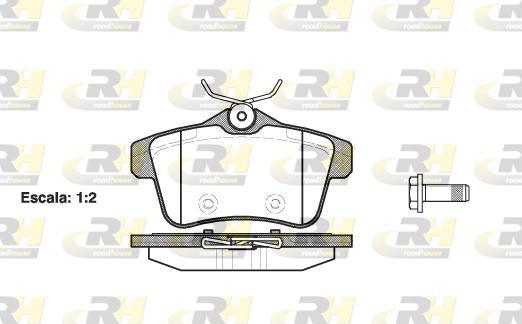 Roadhouse 21418.00 - Тормозные колодки, дисковые, комплект autospares.lv