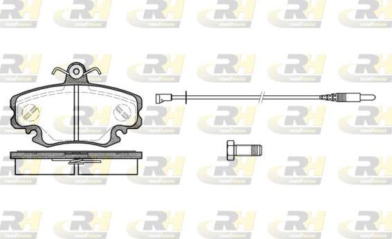 Roadhouse 2141.30 - Тормозные колодки, дисковые, комплект autospares.lv