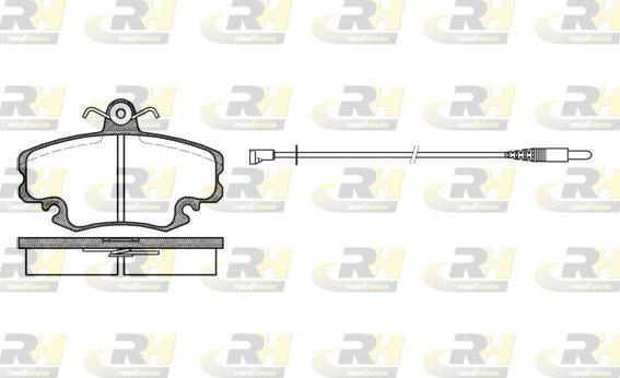 Roadhouse 2141.32 - Тормозные колодки, дисковые, комплект autospares.lv