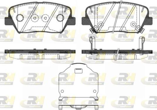 Roadhouse 21412.02 - Тормозные колодки, дисковые, комплект autospares.lv