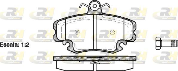 Roadhouse 2141.20 - Тормозные колодки, дисковые, комплект autospares.lv