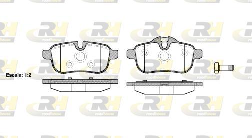 Roadhouse 21417.00 - Тормозные колодки, дисковые, комплект autospares.lv