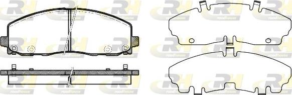 Roadhouse 21484.04 - Тормозные колодки, дисковые, комплект autospares.lv