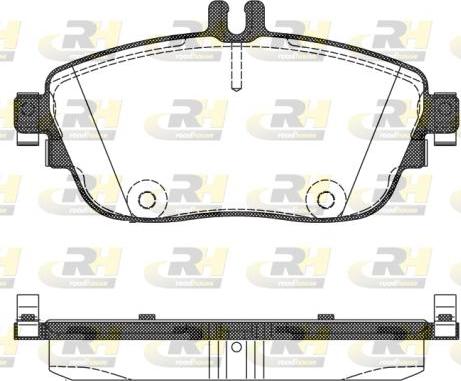 Roadhouse 21485.08 - Тормозные колодки, дисковые, комплект autospares.lv