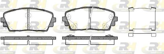 Roadhouse 21481.02 - Тормозные колодки, дисковые, комплект autospares.lv