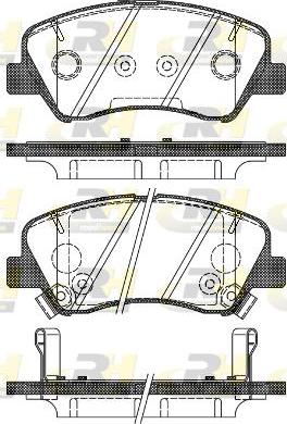 Roadhouse 21488.02 - Тормозные колодки, дисковые, комплект autospares.lv