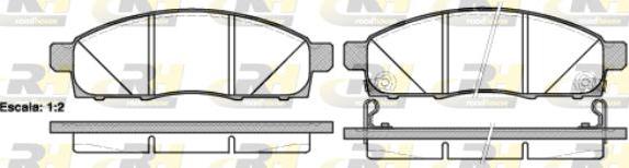 Roadhouse 21434.02 - Тормозные колодки, дисковые, комплект autospares.lv