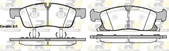 Roadhouse 21430.02 - Тормозные колодки, дисковые, комплект autospares.lv