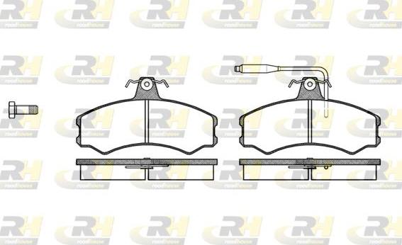 Roadhouse 2143.02 - Тормозные колодки, дисковые, комплект autospares.lv