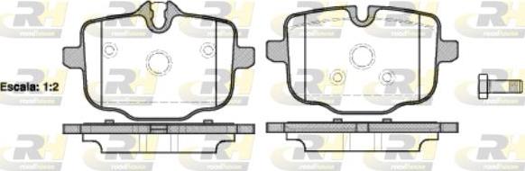 Roadhouse 21433.00 - Тормозные колодки, дисковые, комплект autospares.lv