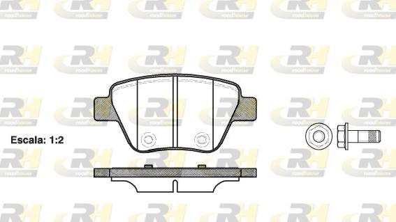 Roadhouse 21420.00 - Тормозные колодки, дисковые, комплект autospares.lv