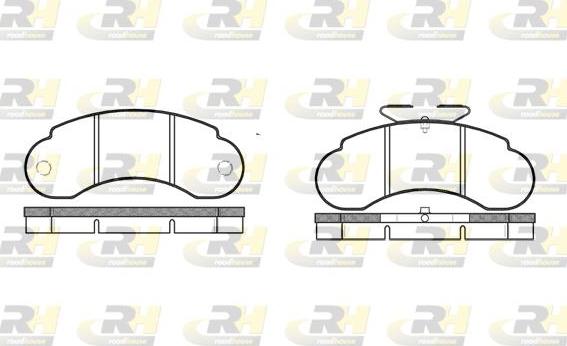 Roadhouse 2142.00 - Тормозные колодки, дисковые, комплект autospares.lv