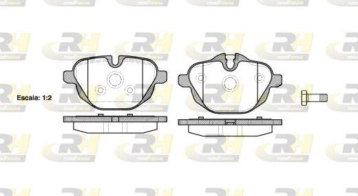 Roadhouse 21421.00 - Тормозные колодки, дисковые, комплект autospares.lv