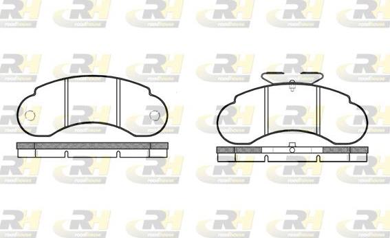 Roadhouse 2142.10 - Тормозные колодки, дисковые, комплект autospares.lv