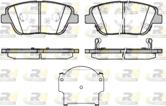 Roadhouse 21423.02 - Тормозные колодки, дисковые, комплект autospares.lv