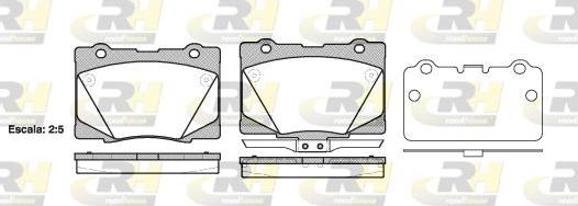 Roadhouse 21422.02 - Тормозные колодки, дисковые, комплект autospares.lv