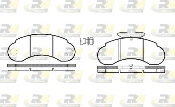 Roadhouse 2142.20 - Тормозные колодки, дисковые, комплект autospares.lv