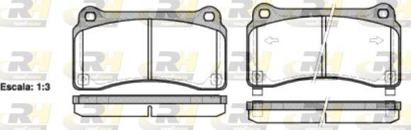 Roadhouse 21427.02 - Тормозные колодки, дисковые, комплект autospares.lv