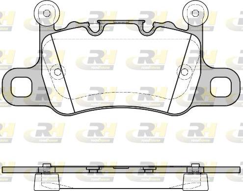 Roadhouse 21598.10 - Тормозные колодки, дисковые, комплект autospares.lv