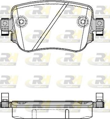 Roadhouse 21549.08 - Тормозные колодки, дисковые, комплект autospares.lv