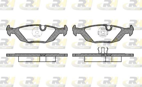 Roadhouse 2155.00 - Тормозные колодки, дисковые, комплект autospares.lv