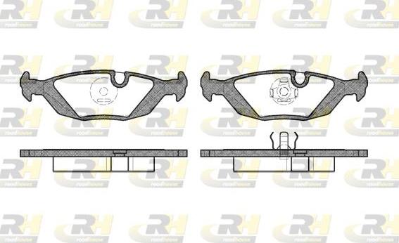 Roadhouse 2155.10 - Тормозные колодки, дисковые, комплект autospares.lv