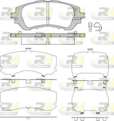 Roadhouse 21558.00 - Тормозные колодки, дисковые, комплект autospares.lv