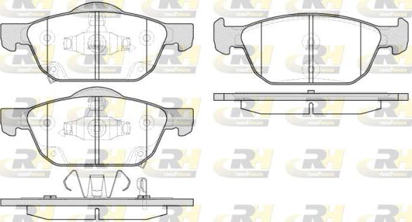 Roadhouse 21552.02 - Тормозные колодки, дисковые, комплект autospares.lv