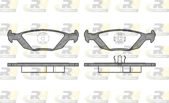 Roadhouse 2155.20 - Тормозные колодки, дисковые, комплект autospares.lv