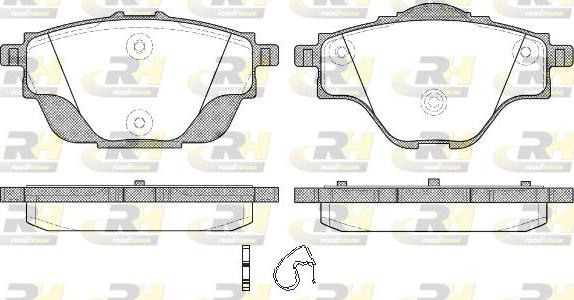 Roadhouse 21557.00 - Тормозные колодки, дисковые, комплект autospares.lv