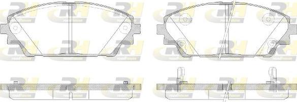 Roadhouse 21569.02 - Тормозные колодки, дисковые, комплект autospares.lv