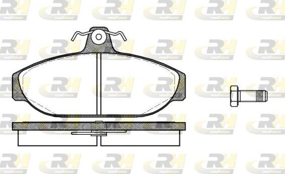 Roadhouse 2156.00 - Тормозные колодки, дисковые, комплект autospares.lv