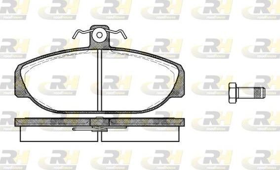 Roadhouse 2156.10 - Тормозные колодки, дисковые, комплект autospares.lv