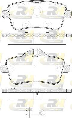 Roadhouse 21503.00 - Тормозные колодки, дисковые, комплект autospares.lv