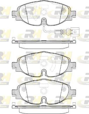 Roadhouse 21515.01 - Тормозные колодки, дисковые, комплект autospares.lv