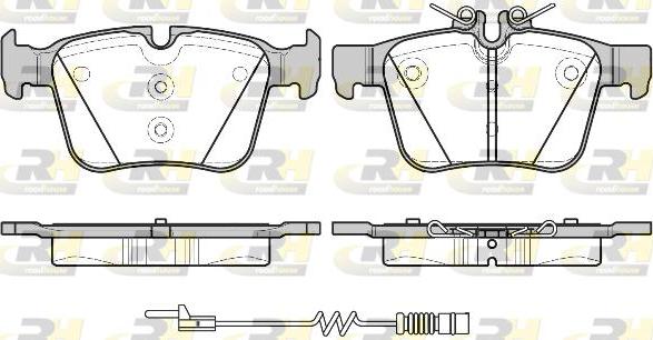 Roadhouse 21516.20 - Тормозные колодки, дисковые, комплект autospares.lv